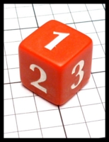 Dice : Dice - 6D - 3 Twice Dice Red - RA Trade Sept 2016